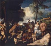 Bacchanal or the Andrier TIZIANO Vecellio